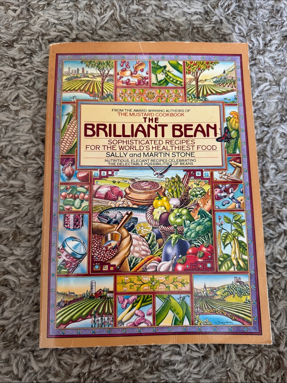 Vintage 1988 The Brilliant Bean Cookbook Sally & Martin Stone Vegetarian Recipes